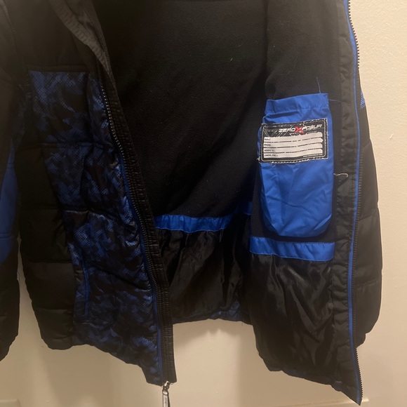 ZeroXposur YOUTH Boys Winter Puff Jacket Coat Blue Black Size Youth Large 14/16 - Picture 5 of 9